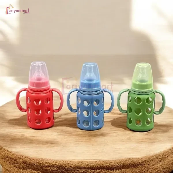 Minitree Slimneck Glass Feeding Bottle 3m+ 120ml - Purple