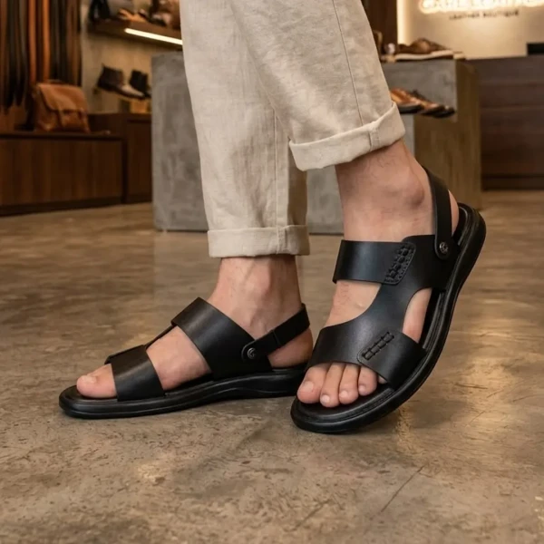 Soft Care Leather Sandal for Men S29B